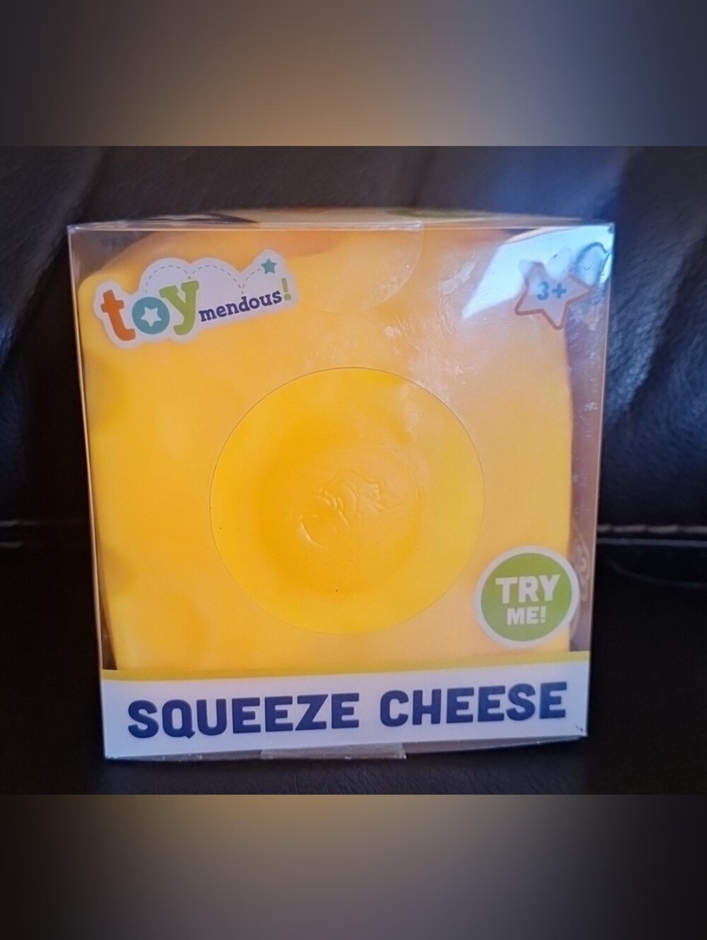 Squeeze Cheese Soft Sensory Toy - Yellow